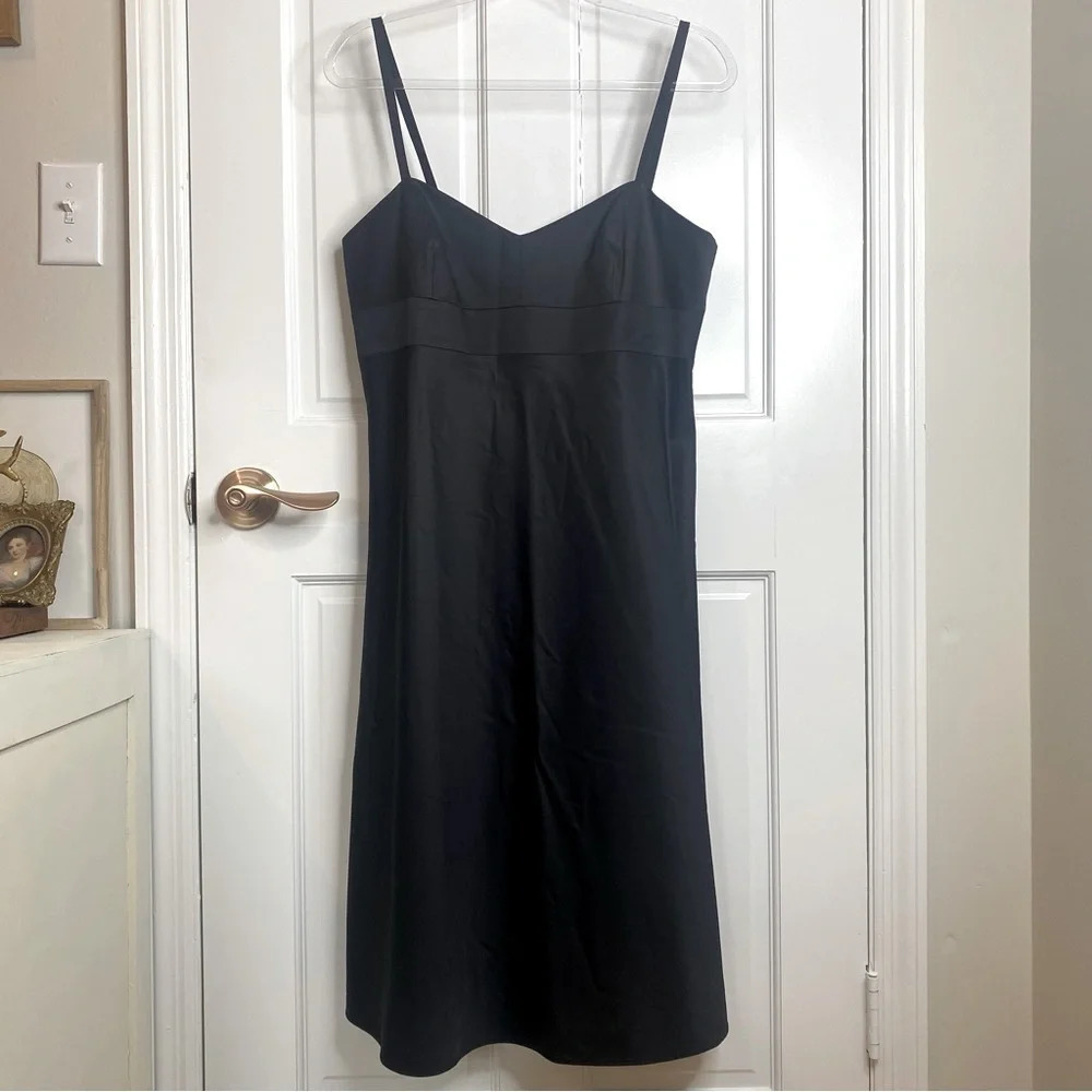 Vintage Banana Republic Black Strap Midi Dress From Summer 2004 Y2K Size…